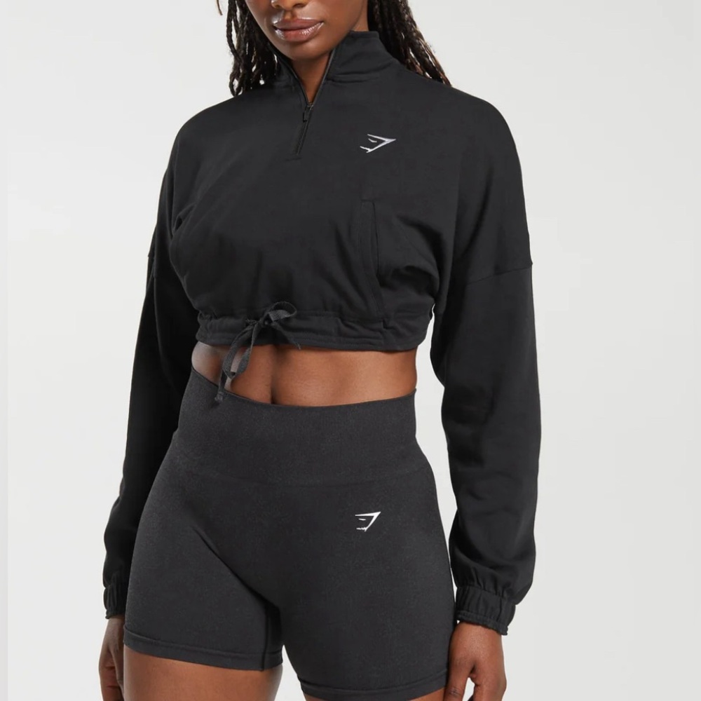 Gymshark cropped quarter zip NWOT
